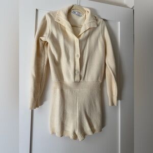 hot shorts knit onsie